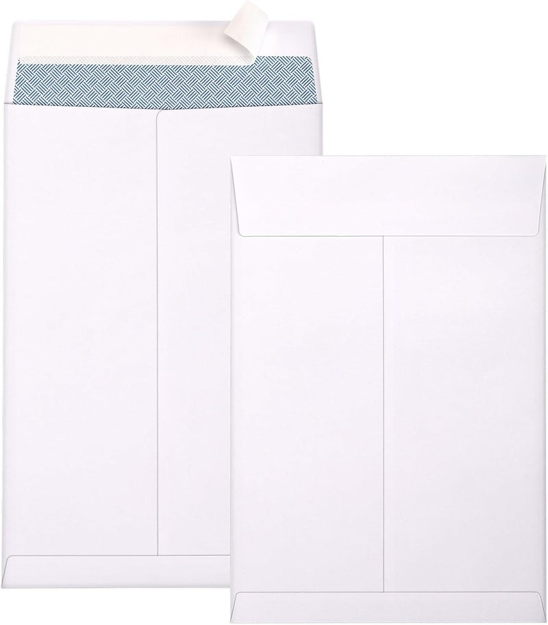 Outdoramic 6x9 Envelopes, 250 Pack Security Catalog Envelopes Self Seal, Small White Envelopes for Mailing, Organize, Storage, Home, Office - Image 1